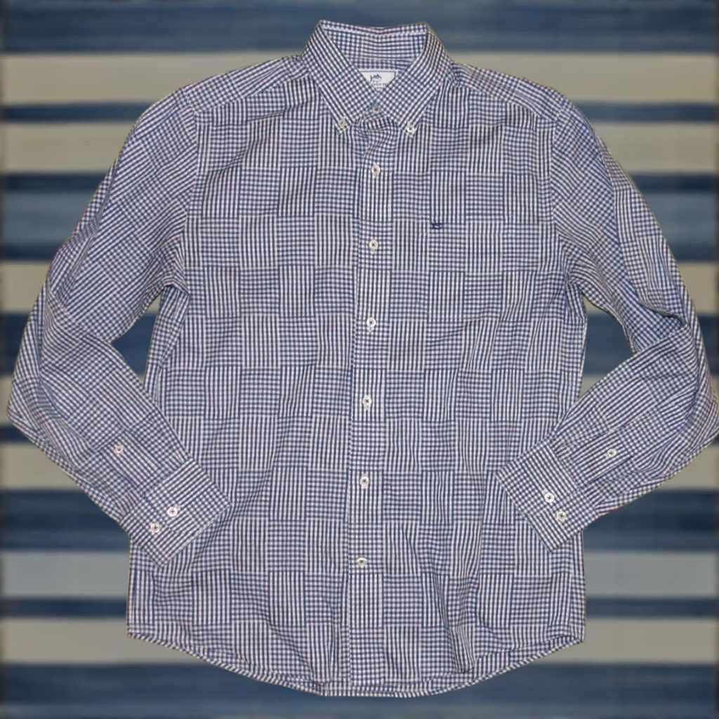 Southern Tide VINTAGE Mens SOUTHERN TIDE Patchwork Blue Plaid Longsleeve Button-Down Skipjack Shirt M Size US M / EU 48-50 / 2 - 1 Thumbnail