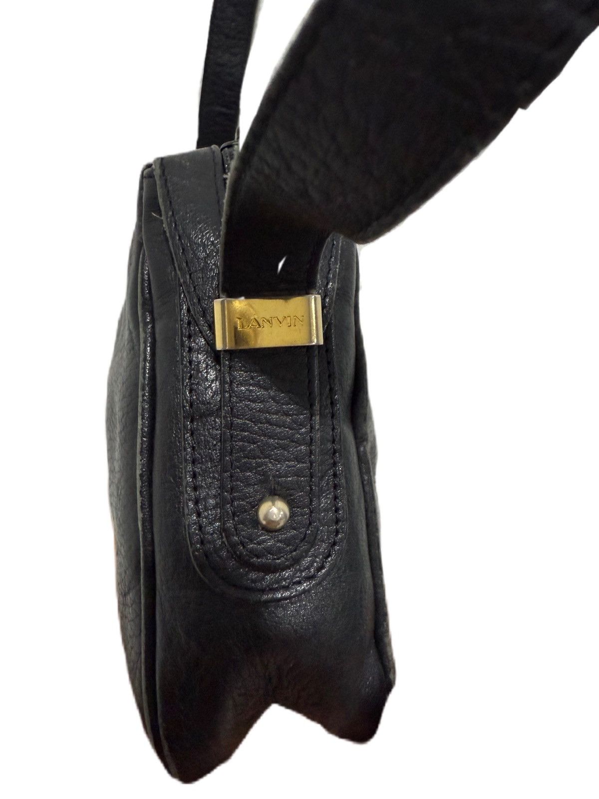 Lanvin Vintage Lanvin Soft Leather Sling Bag Made in Japan Size ONE SIZE - 5 Thumbnail