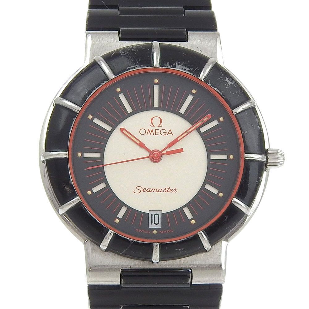 Omega Omega Omega Seamaster Stainless Steel Watch Metal Quartz DUTY FREE for USA Size ONE SIZE - 1 Thumbnail