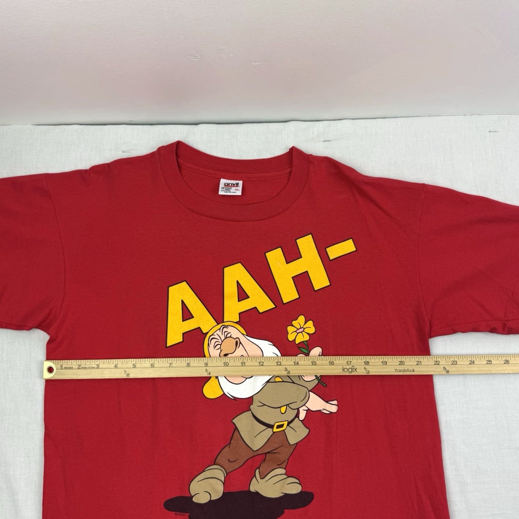 Anvil VINTAGE Sneezy 7 Dwarf Disney On Ice T Shirt Adult XL Walt Disney Cartoon 90s Size US XL / EU 56 / 4 - 6 Thumbnail