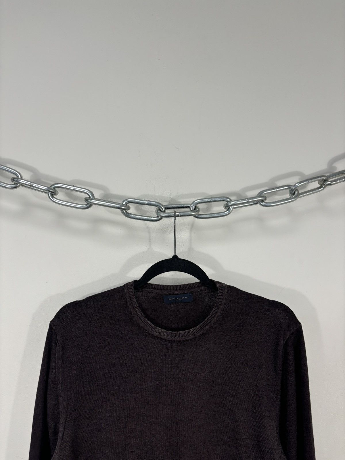 Daniele Fiesoli Daniele Fiesoli Men’s Burgundy Brown Luxury Wool Sweater Size US M / EU 48-50 / 2 - 3 Thumbnail