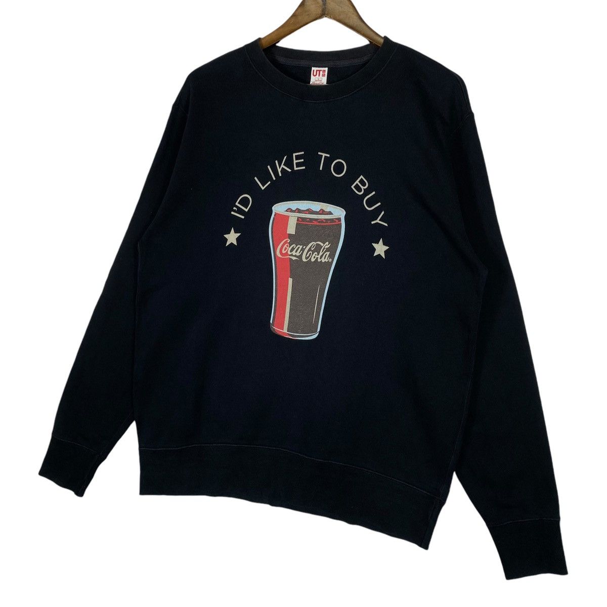 Coca Cola × Vintage Vintage I’d Like To Buy Coca Cola Crewneck Sweatshirt Black Size US M / EU 48-50 / 2 - 2 Thumbnail
