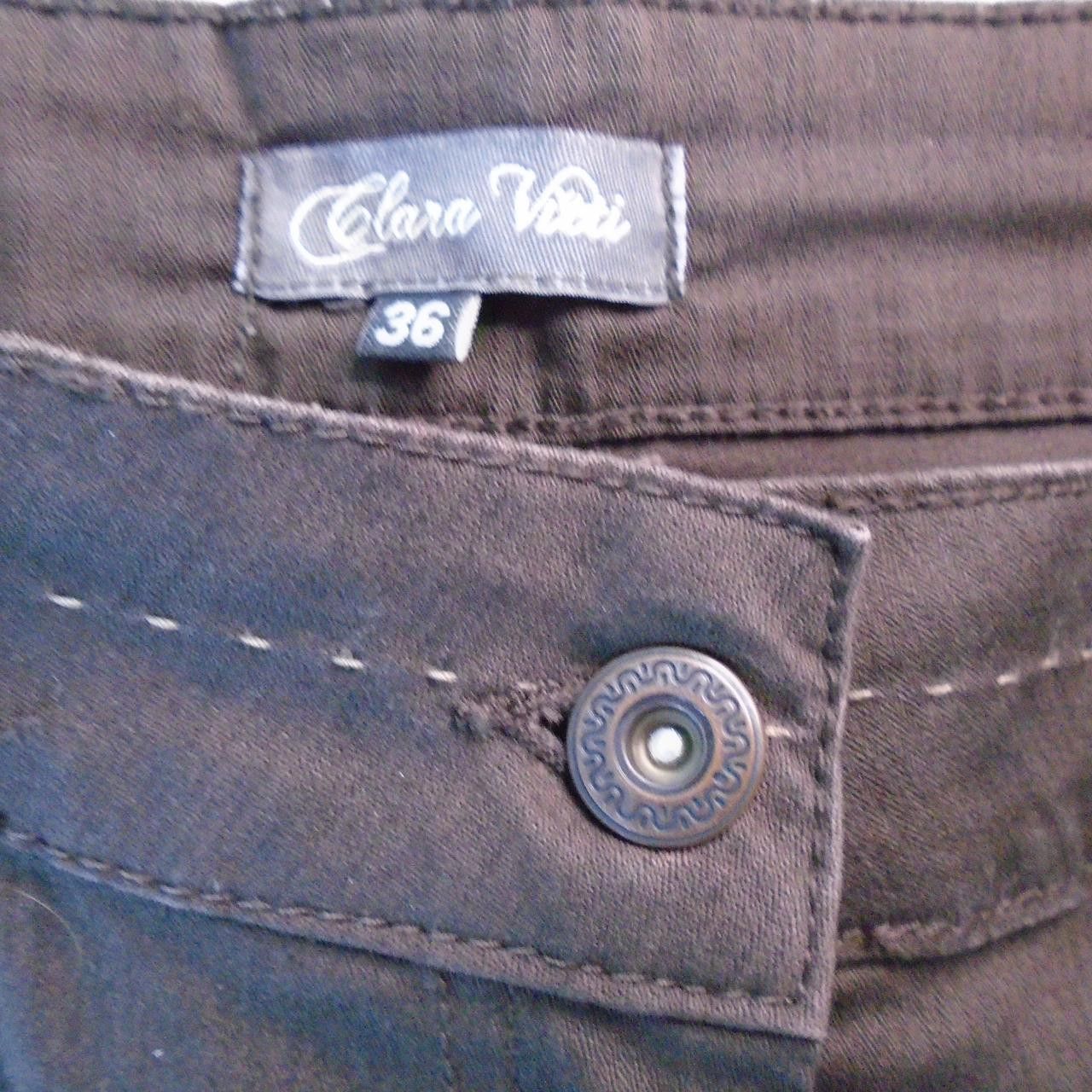 Vintage Women's Jeans Klara Vitti. Brown. S. Used. Good Size 26" / US 2 / IT 38 - 3 Thumbnail