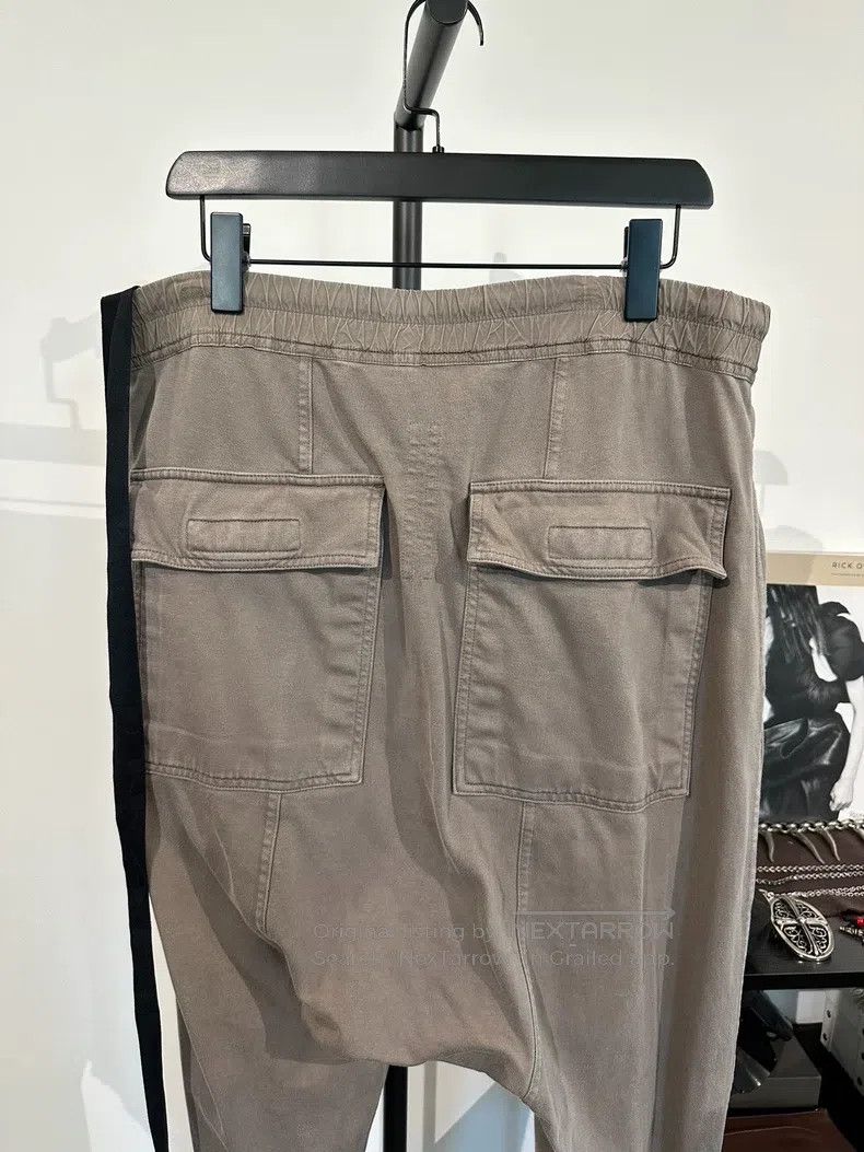 Rick Owens RICK OWENS size L Ribbon gray drawstring joggers with drop Size US 27 - 4 Thumbnail