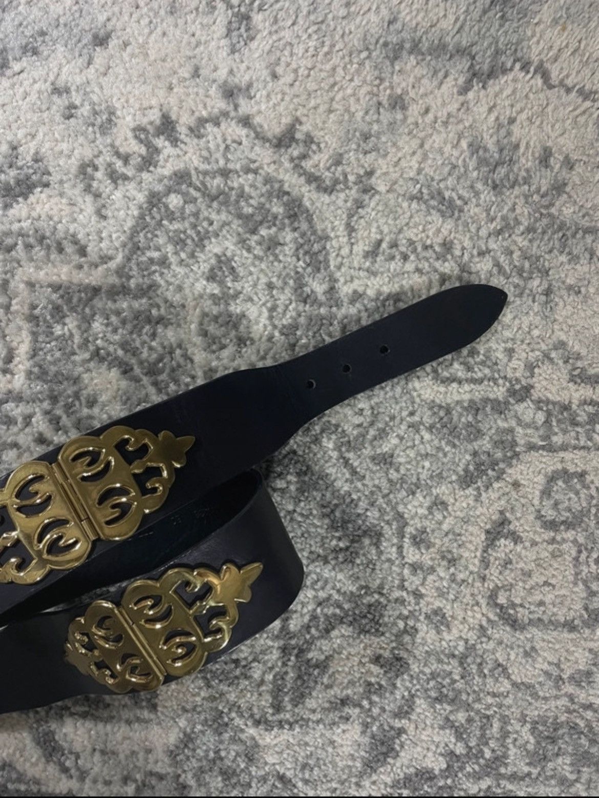 Jil Sander Leather Belt with Gold Detailing by Jil Sander Size ONE SIZE - 3 Thumbnail