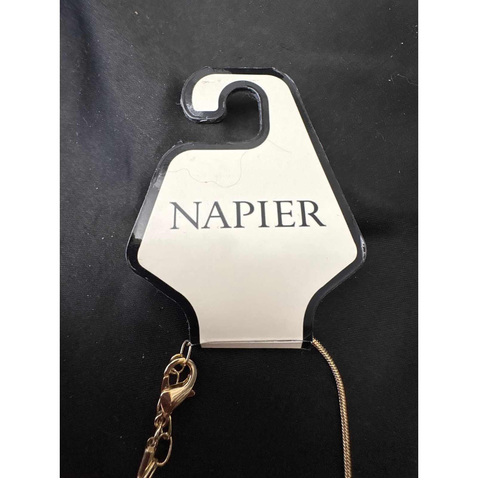 Other Napier Gold Tone Teardrop Pendant Necklace 25in NWT Signed Size ONE SIZE - 7 Thumbnail