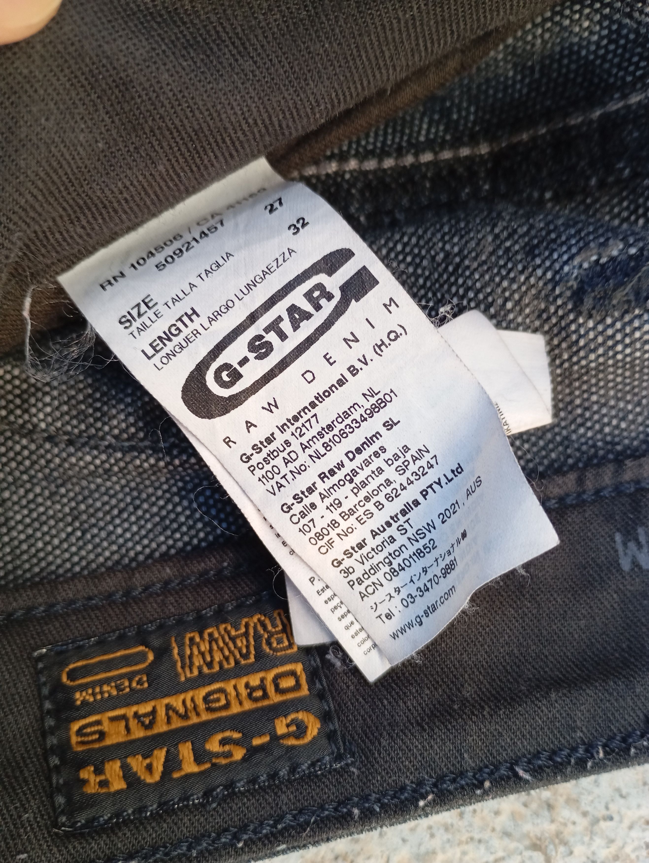 G-Star GStar Raw 5620 Elwood Heritage Embro Tapered Pants Carhartt Size US 27 - 13 Thumbnail