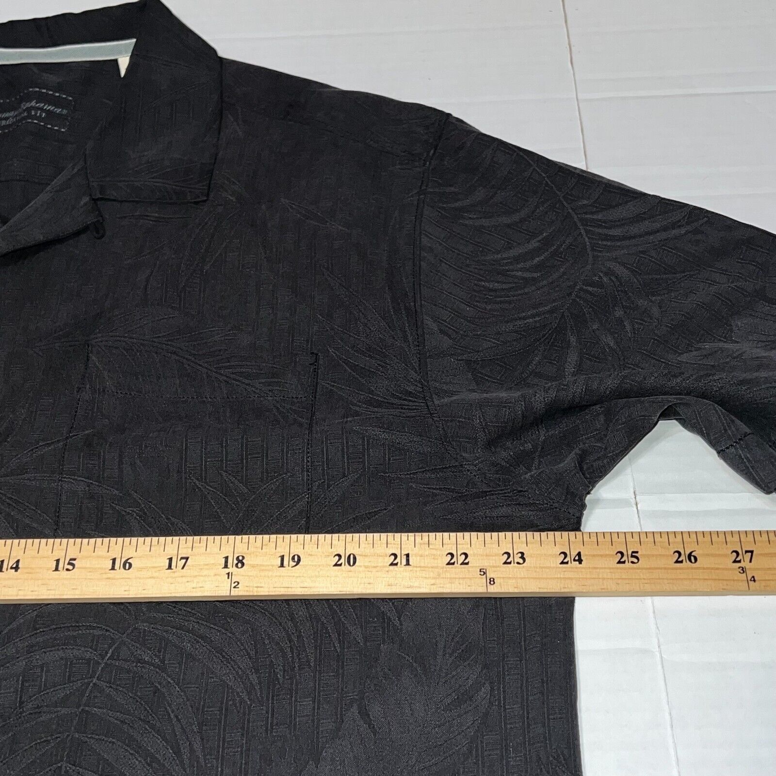 Tommy Bahama TOMMY BAHAMA Shirt Mens Large Black Original Fit Silk Floral Size US L / EU 52-54 / 3 - 8 Thumbnail