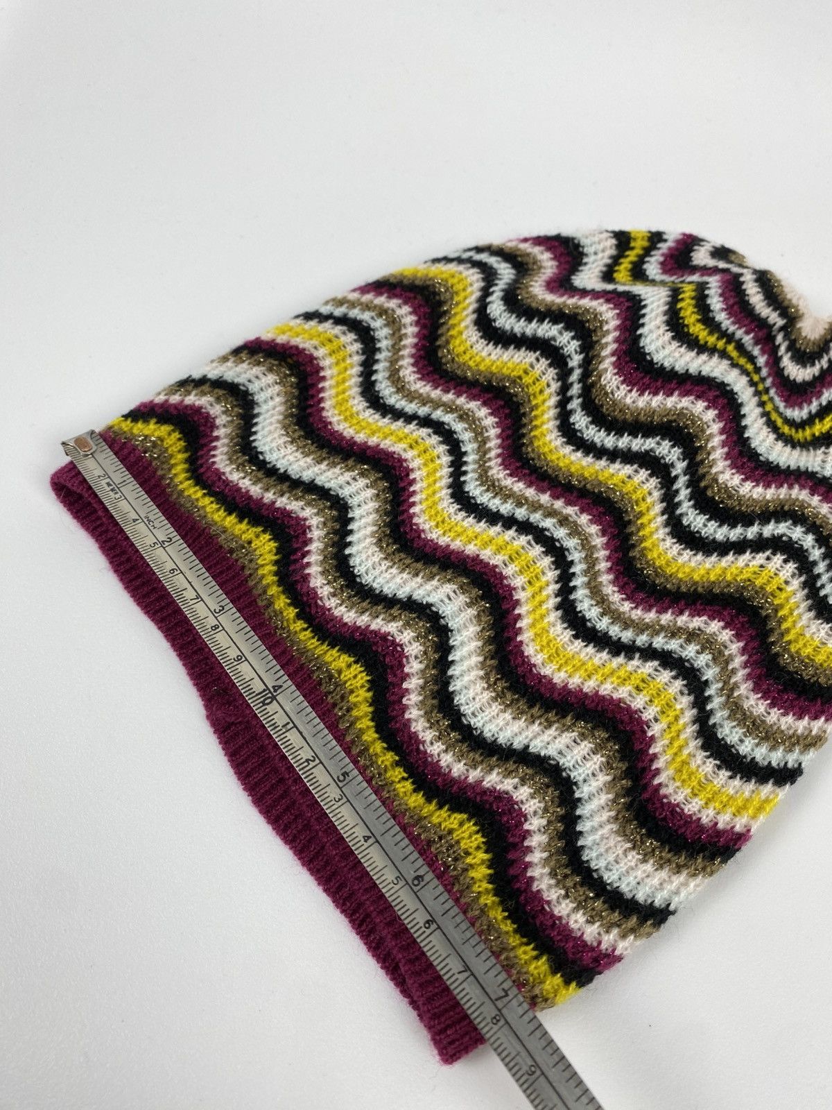 Missoni Missoni Lindex Striped Multicolor Beanie Hat Wool-Acrylic Size ONE SIZE - 12 Thumbnail