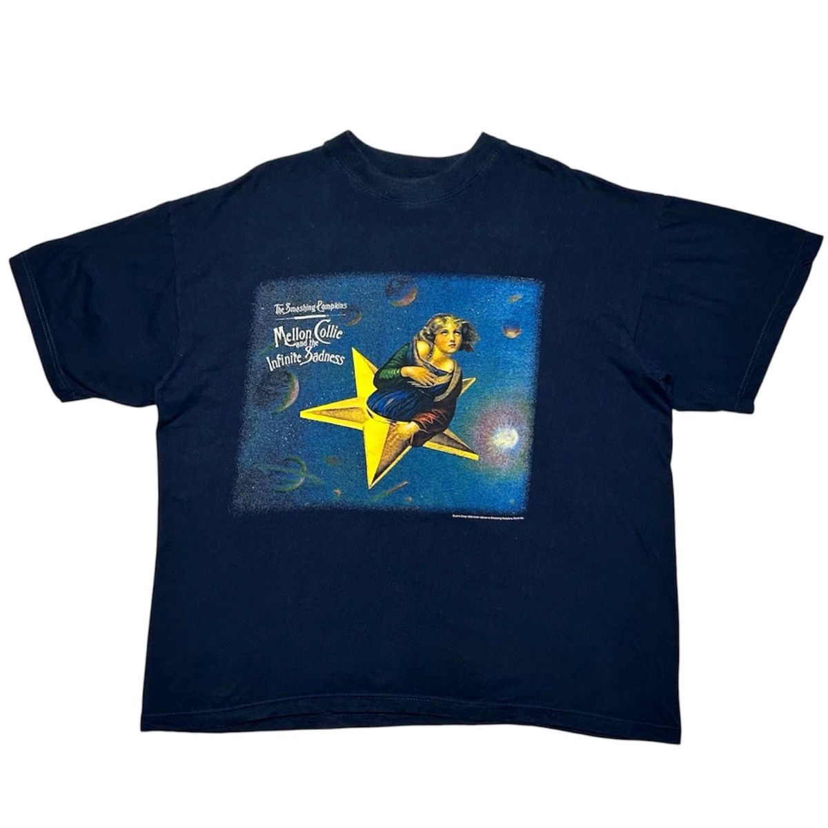 Band Tees Vintage 1995 Smashing Pumpkins Mellon Collie Euro Tour Tee Size US XL / EU 56 / 4 - 1 Thumbnail