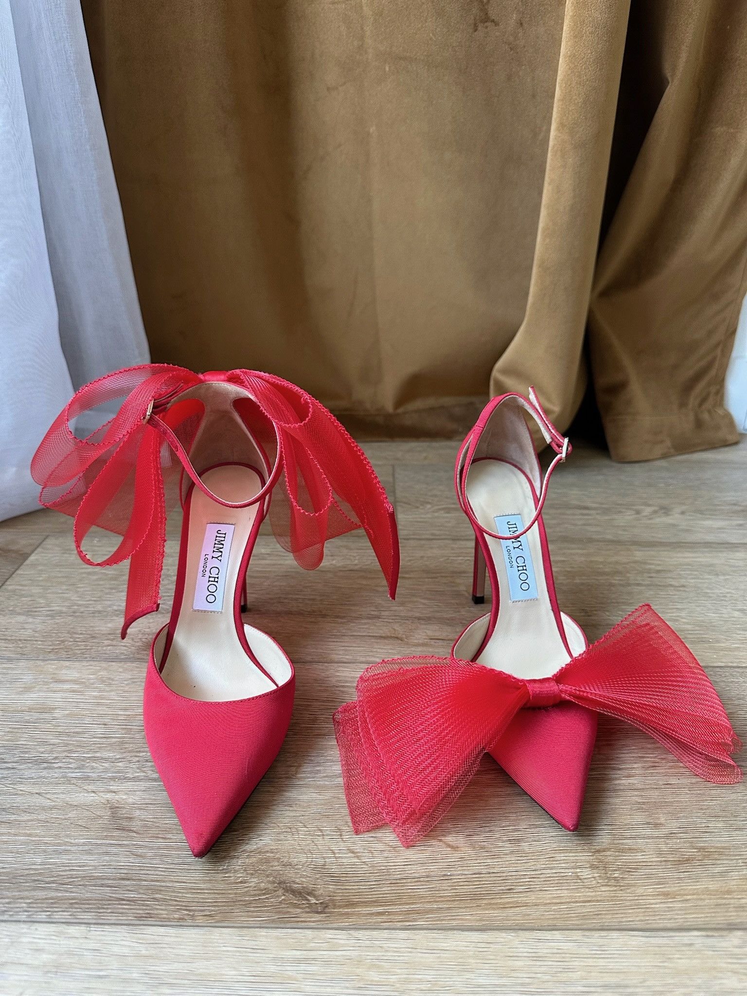 Jimmy Choo 🔥[SALE]🔥 Jimmy Choo Averly 100 Pumps Asymmetric Grosgrain Size US 8 / IT 38 - 8 Thumbnail