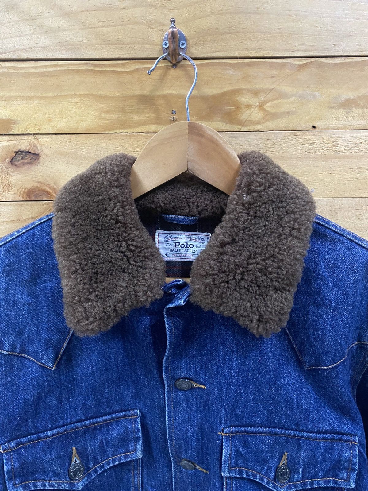 Polo Ralph Lauren 80s Polo Ralph Lauren sherpa collar denim trucker jacket Size US M / EU 48-50 / 2 - 5 Thumbnail