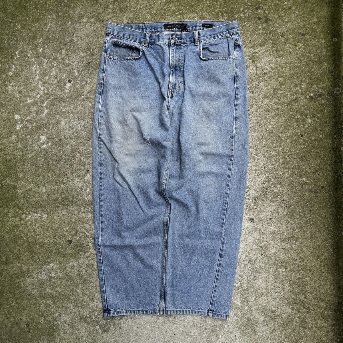 Calvin Klein Thrashed Faded Distressed Calvin Klein Jeans ERD Grunge Size US 38 / EU 54 - 1 Thumbnail