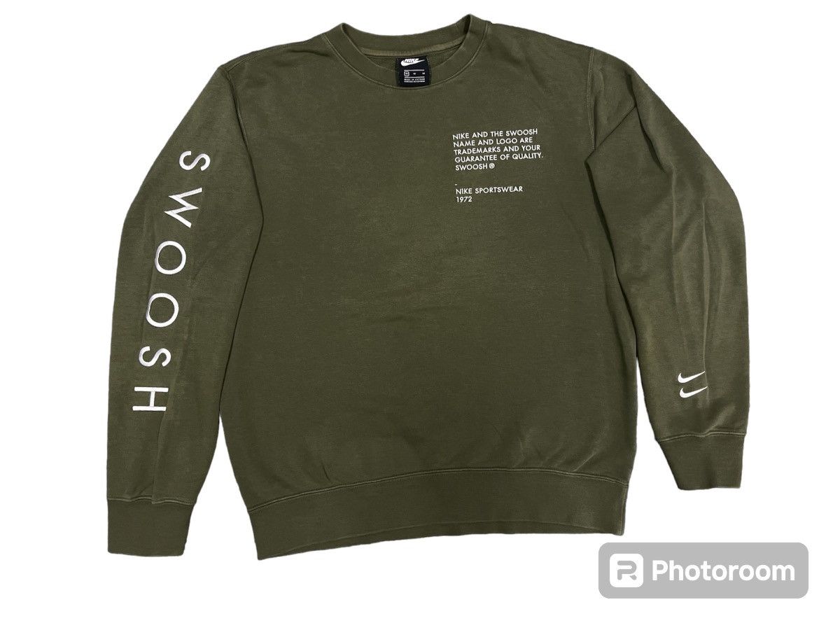 Nike × Vintage Y2K OG NIKE DOUBLE SWOOSH GREEN COLOUR NICELY FADED Size US M / EU 48-50 / 2 - 2 Thumbnail