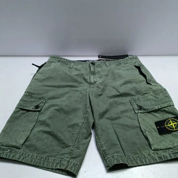 Stone Island Stone Island Green Casual Cargo Shorts for Men -2506 Size US 34 / EU 50 - 6 Thumbnail