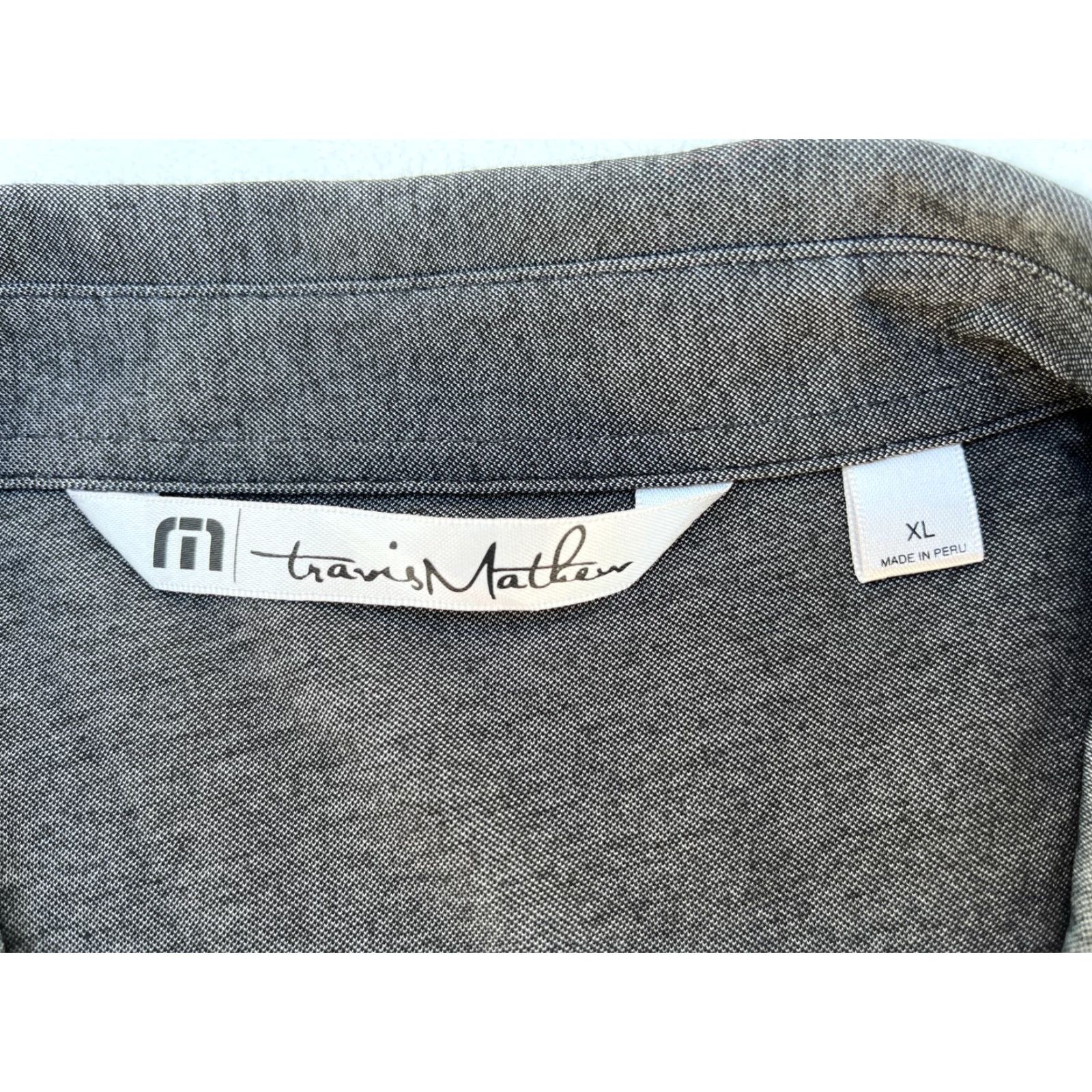 TravisMathew VINTAGE Travis Mathew Button-Up Shirt Stretch XL Mens Button-Up Shirt Gray Cotton Polyester Blend Knit Casual 90s? Size US XL / EU 56 / 4 - 4 Thumbnail