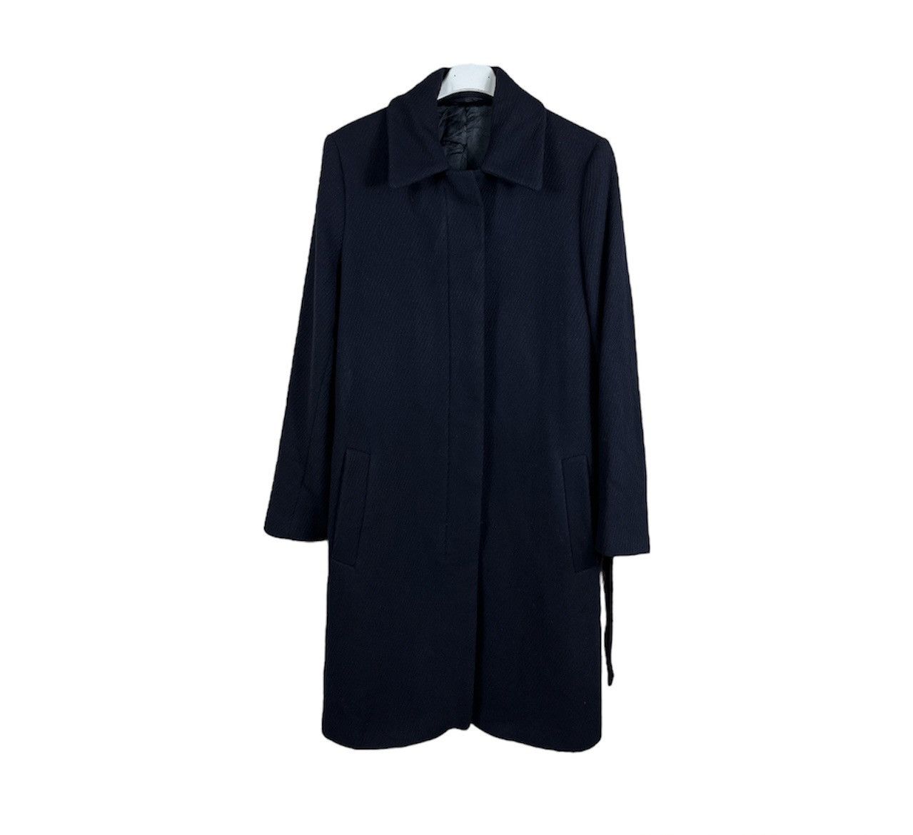 Designer × Filippa K Filippa K AW16 Iza wool belt coat navy designer Size M / US 6-8 / IT 42-44 - 1 Thumbnail
