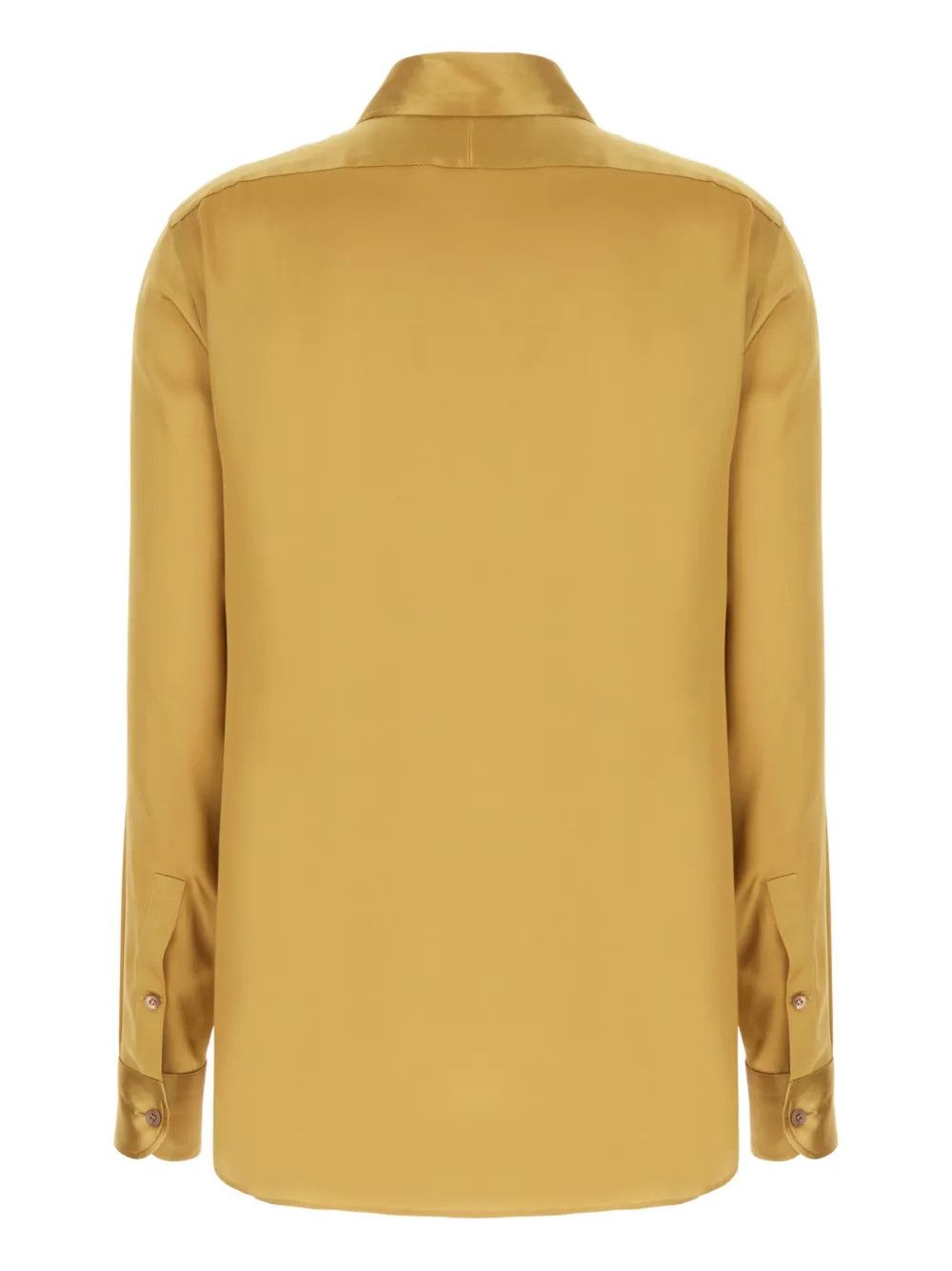 Tom Ford o1y0226 Silk Shirt in Mustard Size M / US 6-8 / IT 42-44 - 2 Thumbnail