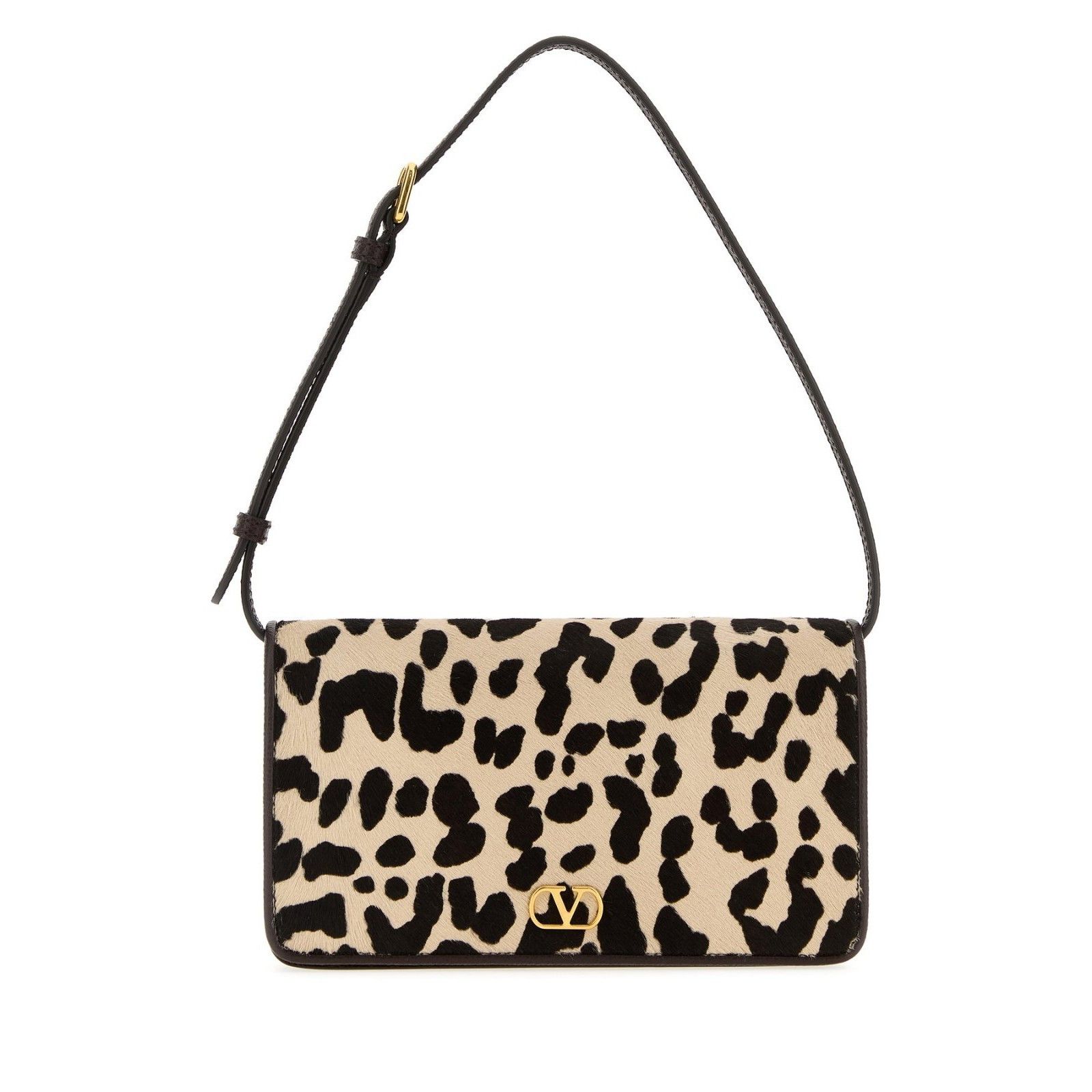 Valentino VALENTINO GARAVANI Beige Black Leather Top Handle Bag New Size ONE SIZE - 1 Thumbnail
