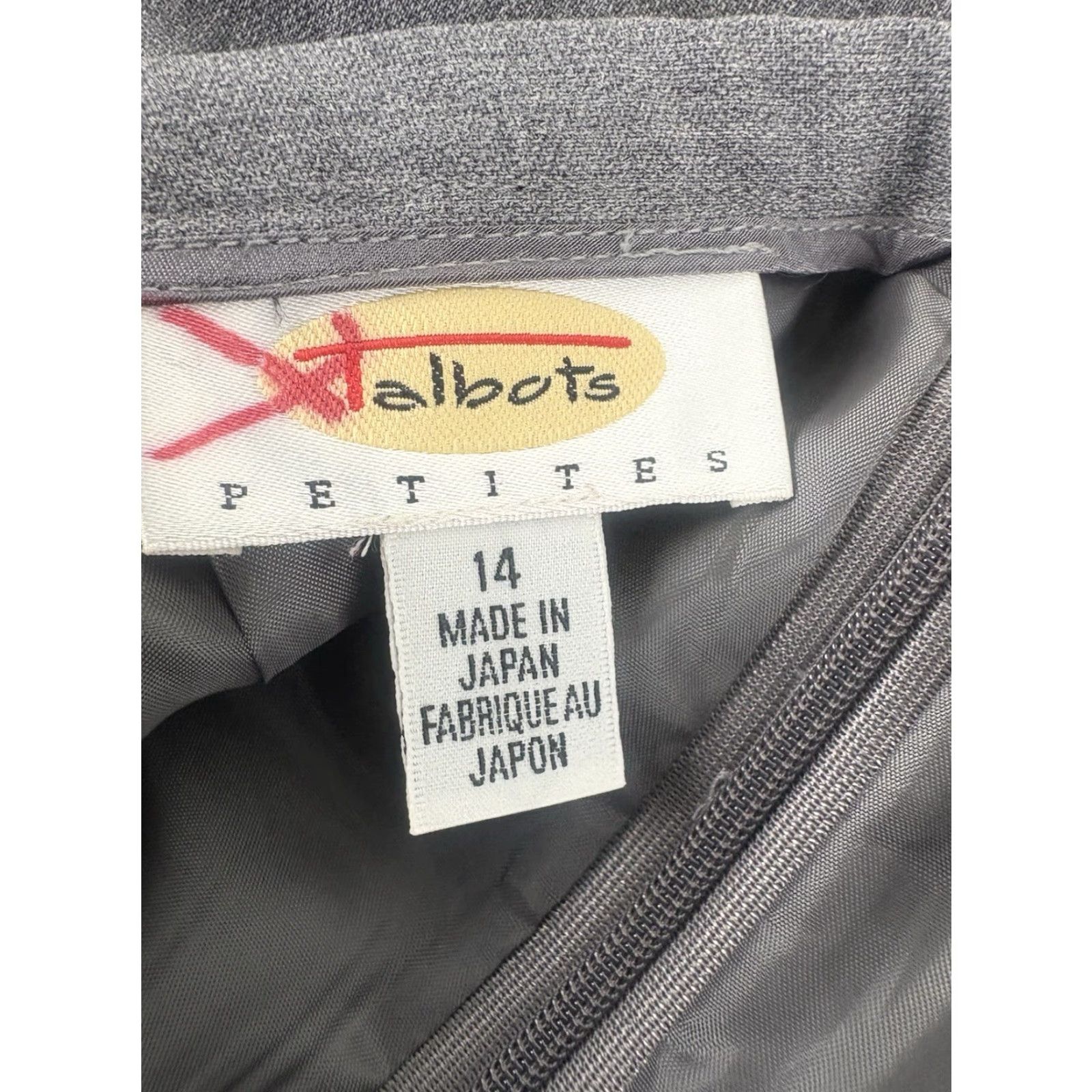 Talbots Talbots Petites Gray 100% Wool Straight Midi Skirt Women's Size 14P Size 36" / US 14 / IT 50 - 7 Thumbnail