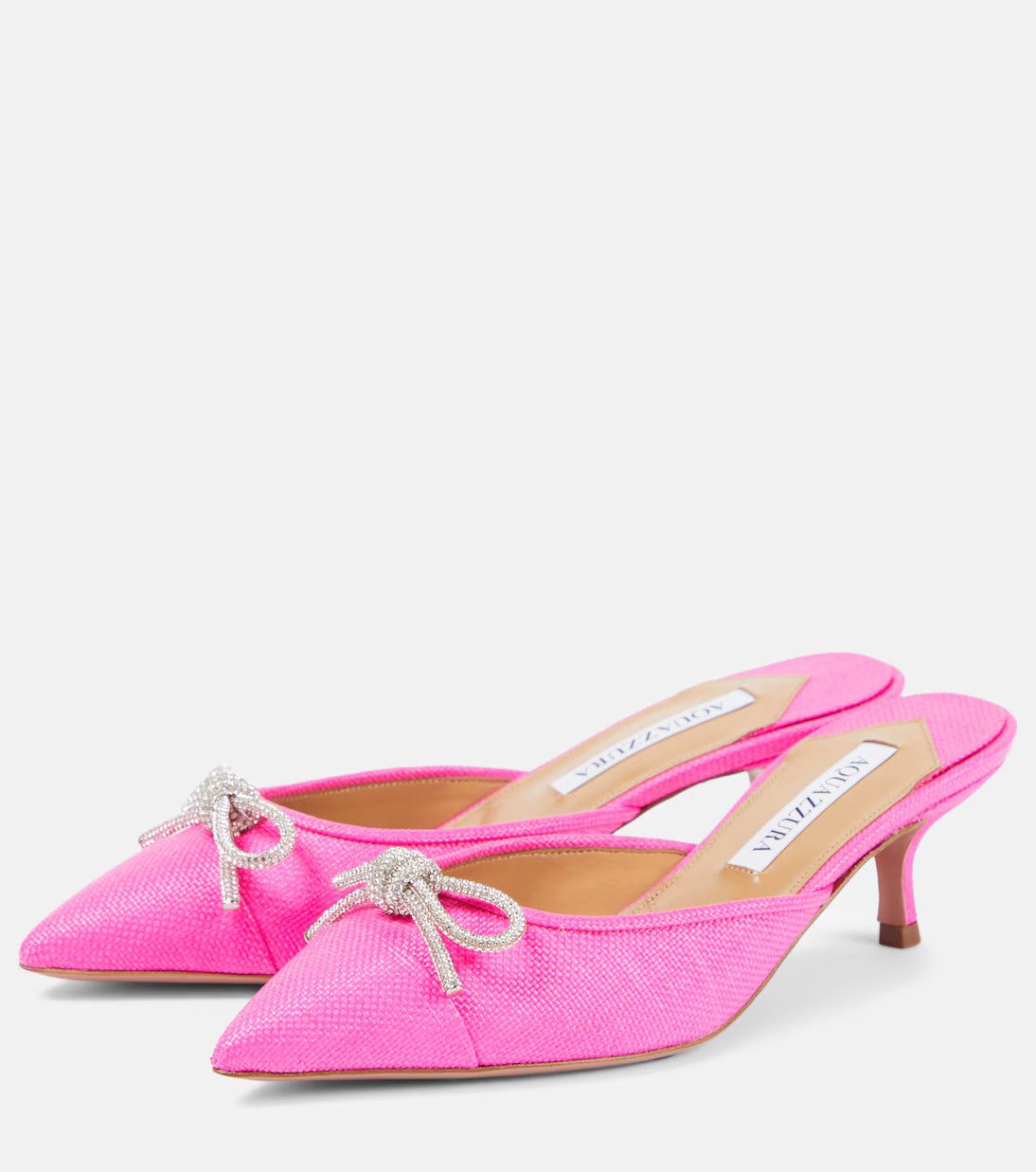Aquazzura o1y0625 Mules in Fuchsia Size US 6 / IT 36 - 2 Thumbnail