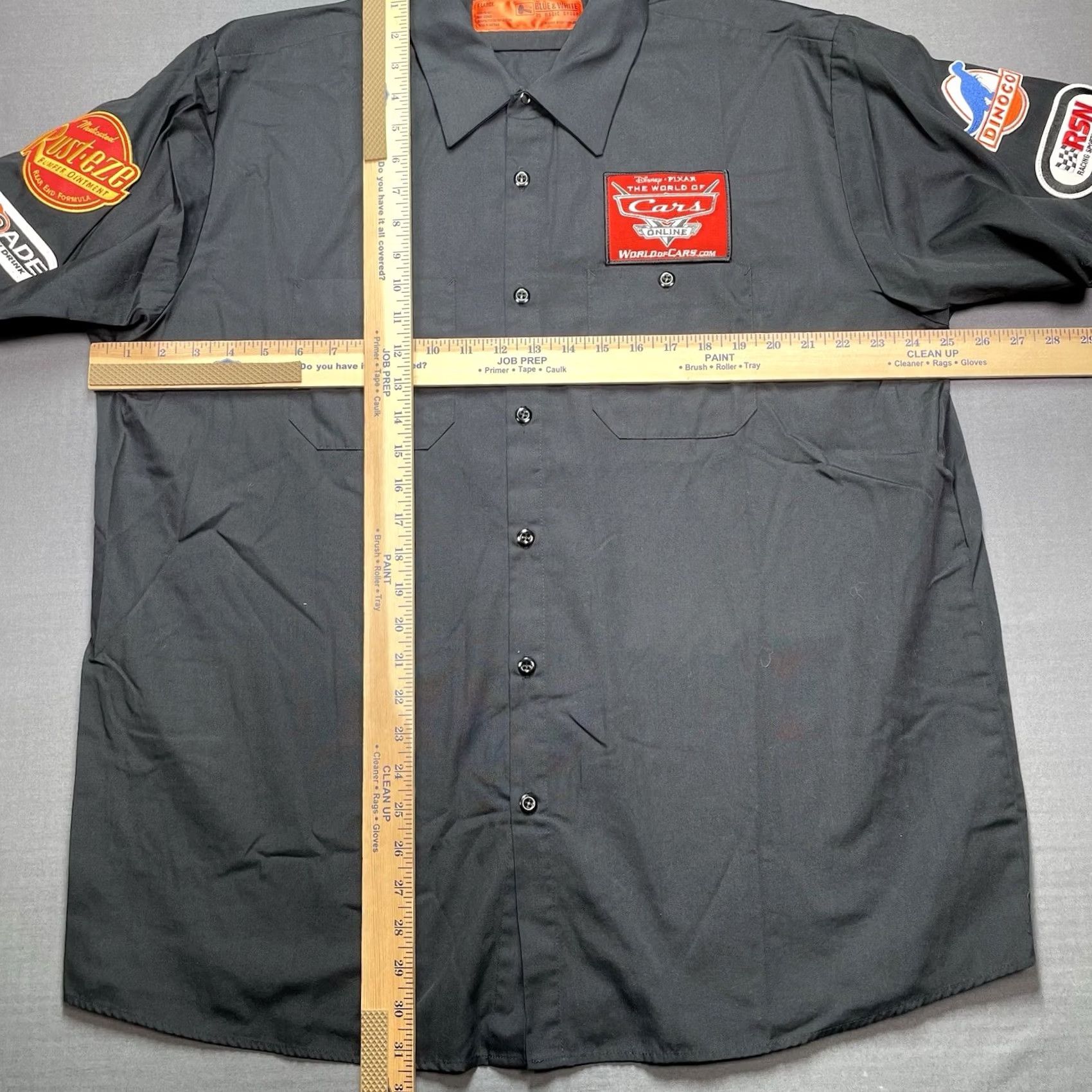 Vintage World Of Cars Shirt Disney Pixar Men’s XL Black T-Shirt Cars Button Up Online Crew Shirt Mens XL Size US XL / EU 56 / 4 - 7 Thumbnail