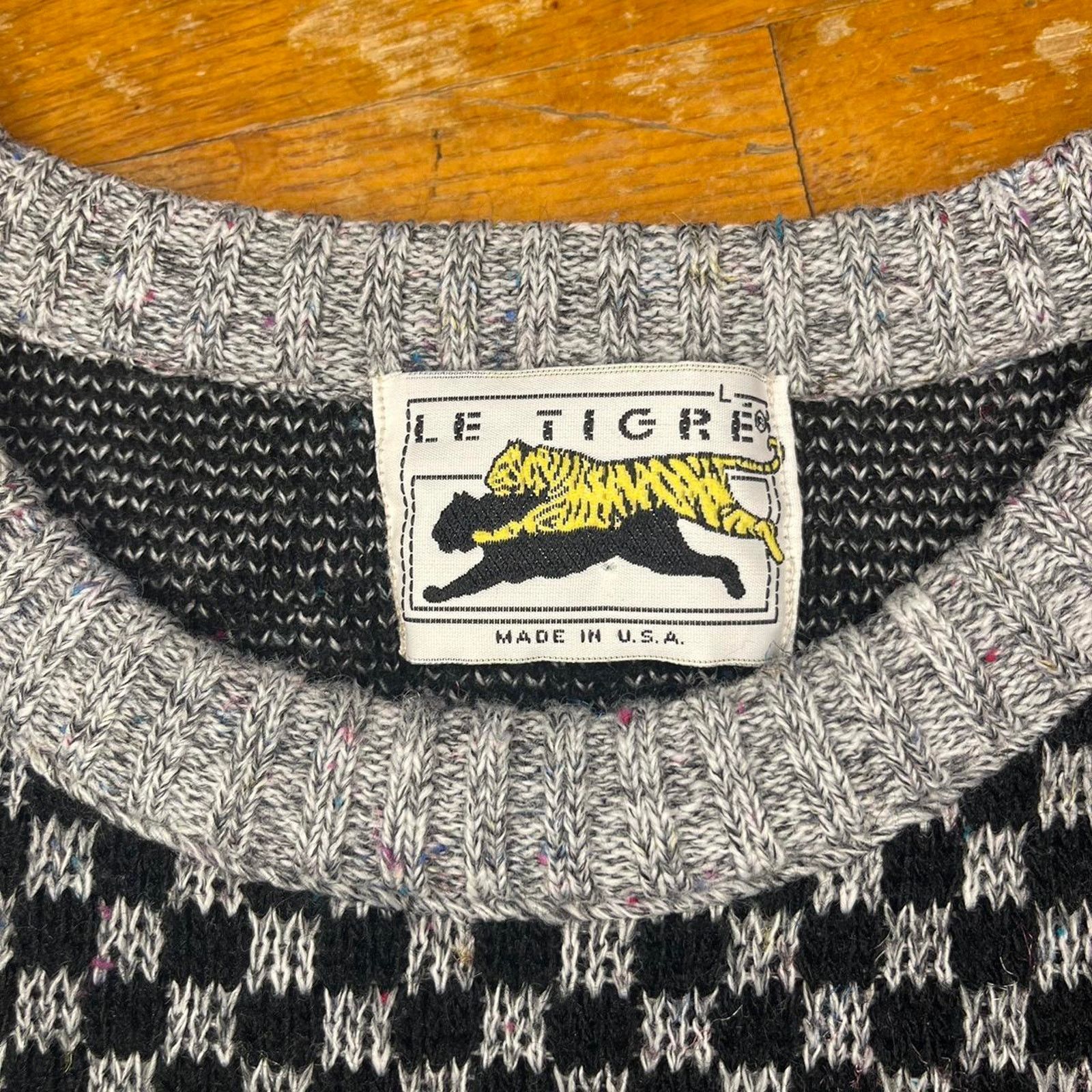 Le TIGRE Vintage le tigre sweater Size US L / EU 52-54 / 3 - 3 Thumbnail