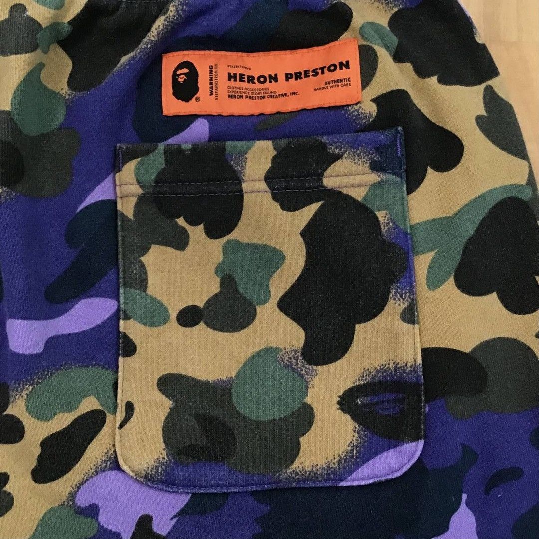 Bape × Heron Preston HERON PRESTON BAPE camo sweat pants BAPE STA APE ★size XL Size US 36 / EU 52 - 4 Thumbnail