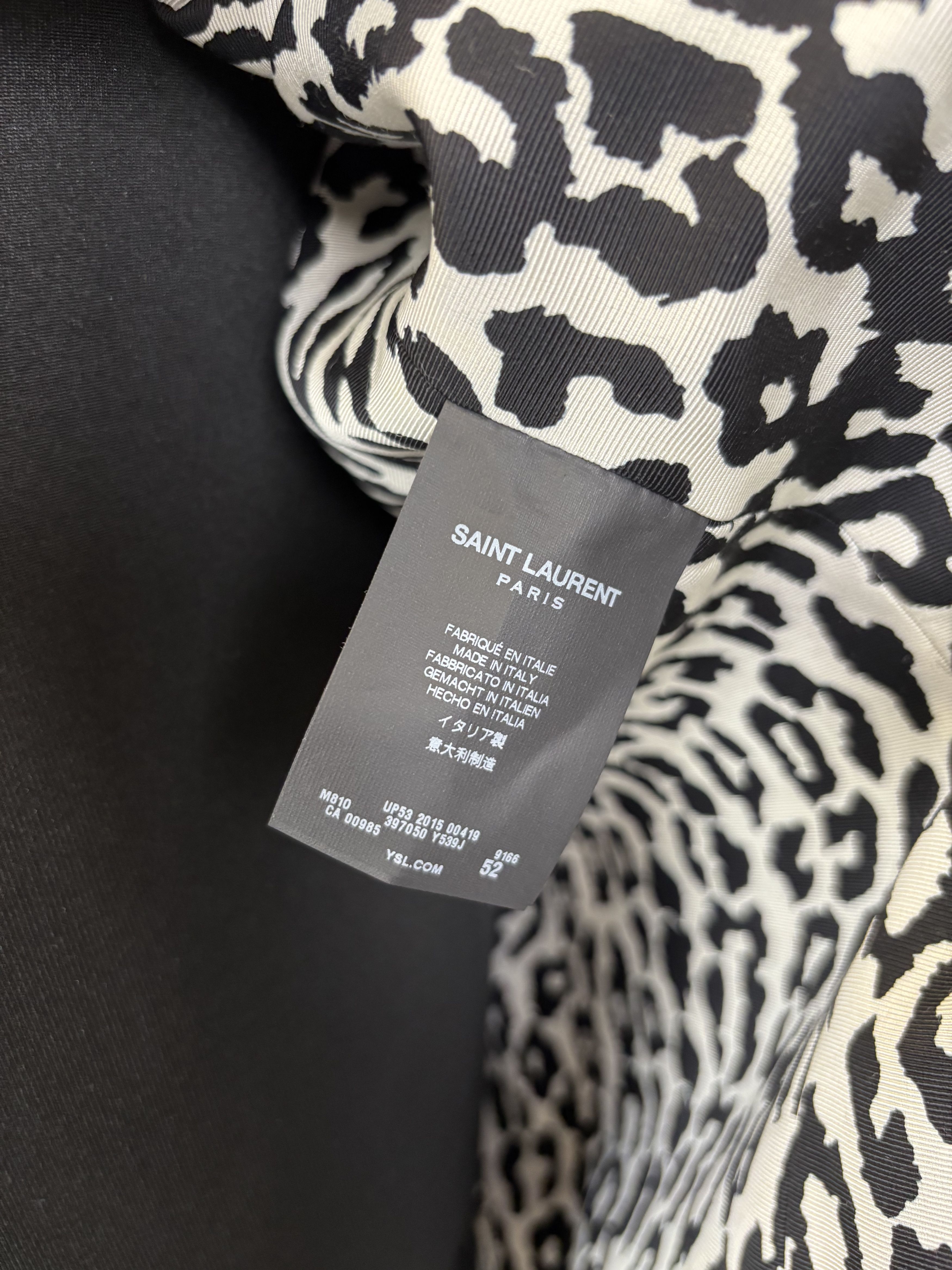 Saint Laurent Paris Saint Laurent Leopard Lined Overcoat Size US L / EU 52-54 / 3 - 5 Thumbnail