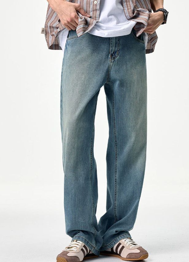 Japanese Brand Men's Clanfit Straight Leg Vintage Distressed Jeans Size US 32 / EU 48 - 1 Thumbnail