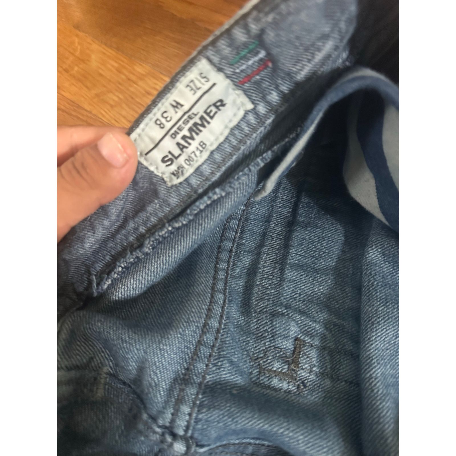 Diesel × Vintage Men DIESEL SLAMMER 71 Slim STRAIGHT Zipper Denim Jeans 38x32 Size US 38 / EU 54 - 6 Thumbnail