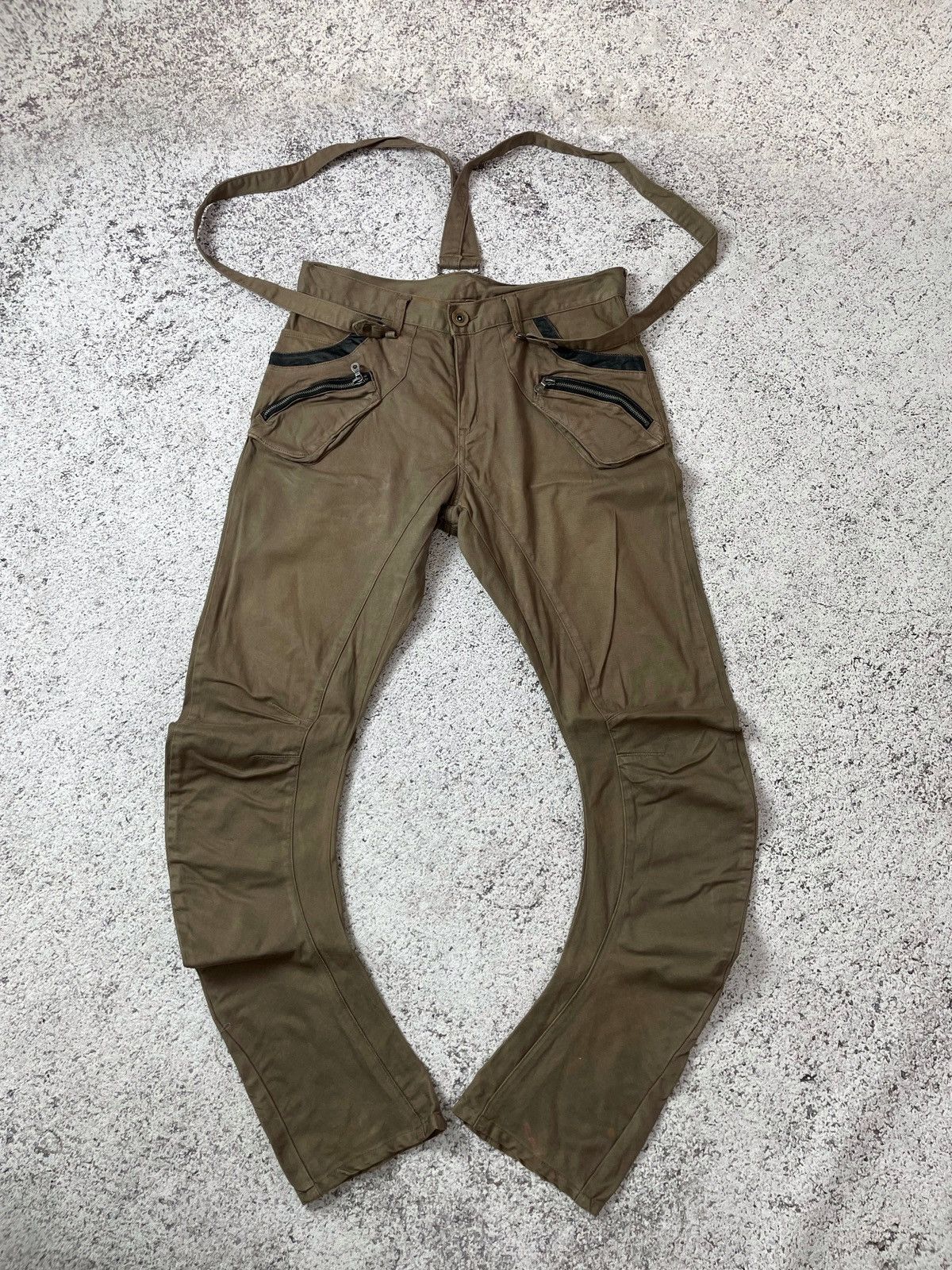 PPFM 🚨NEED GONE ❗️PPFM curve j cut suspender pants Size US 33 - 2 Thumbnail