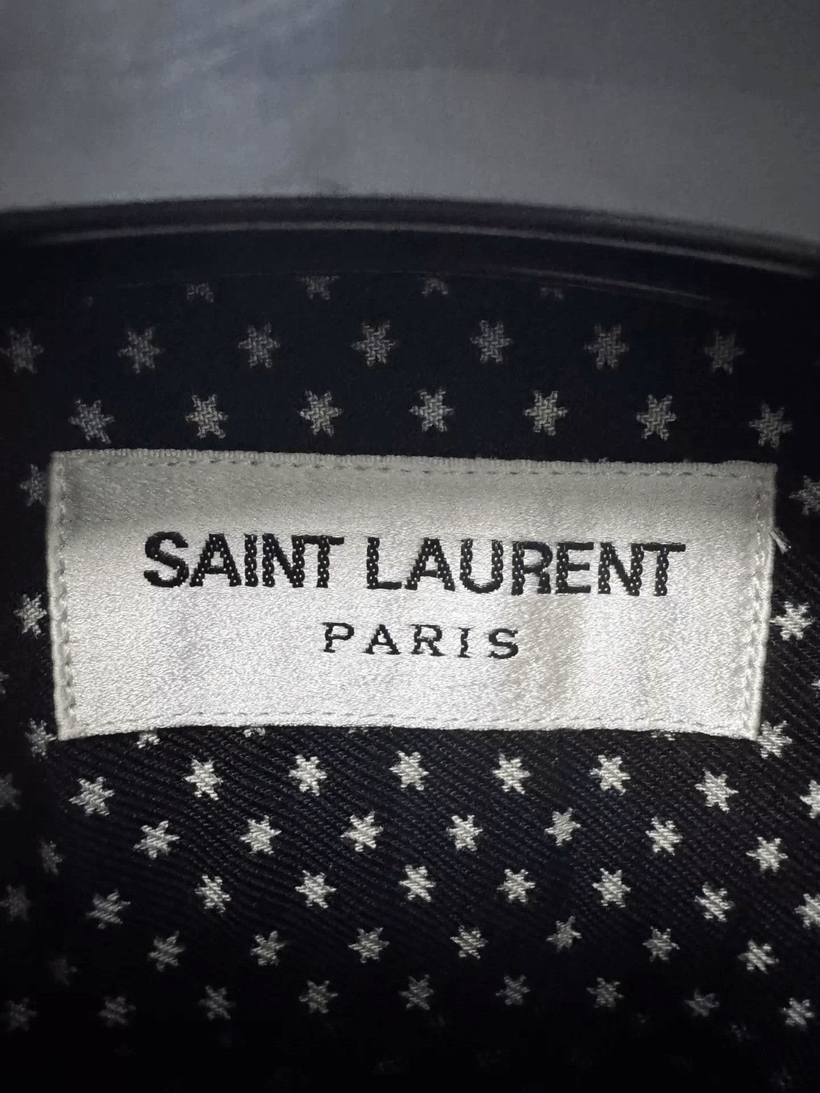 Saint Laurent Paris Sz 37 Saint Laurent Paris by Hedi 16AW Star Shirt-2508 Size US S / EU 44-46 / 1 - 5 Thumbnail