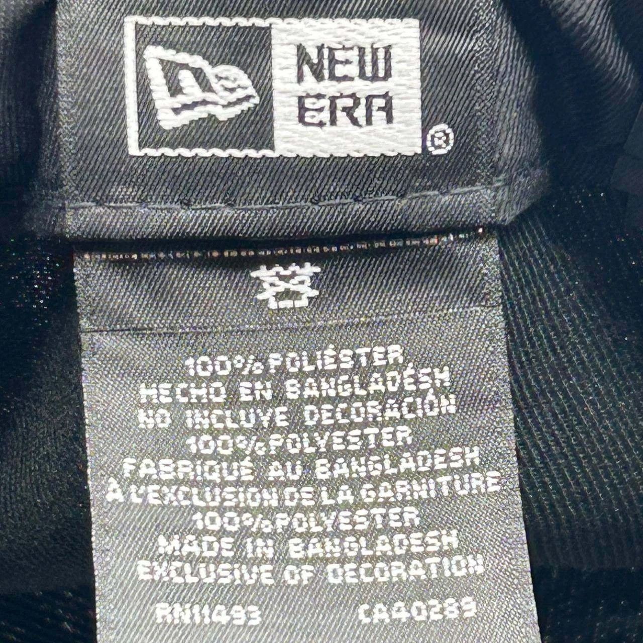 New Era Florida Marlins Hat Men 7 3/8 Black Blue MLB Fitted Cap Size ONE SIZE - 3 Thumbnail