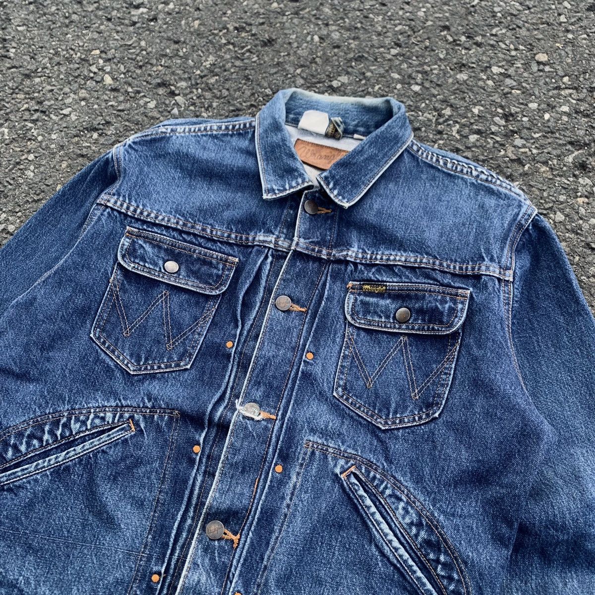 Wrangler Vintage Wrangler 111Mj Western Denim Jacket Selvedge Size US L / EU 52-54 / 3 - 3 Thumbnail