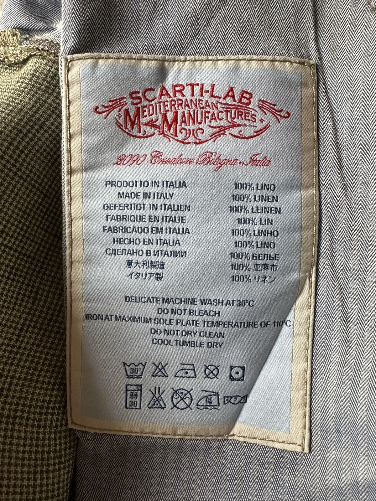 Scarti-Lab SCARTI LAB Skirt Linen Size XS! Size 26" / US 2 / IT 38 - 8 Thumbnail