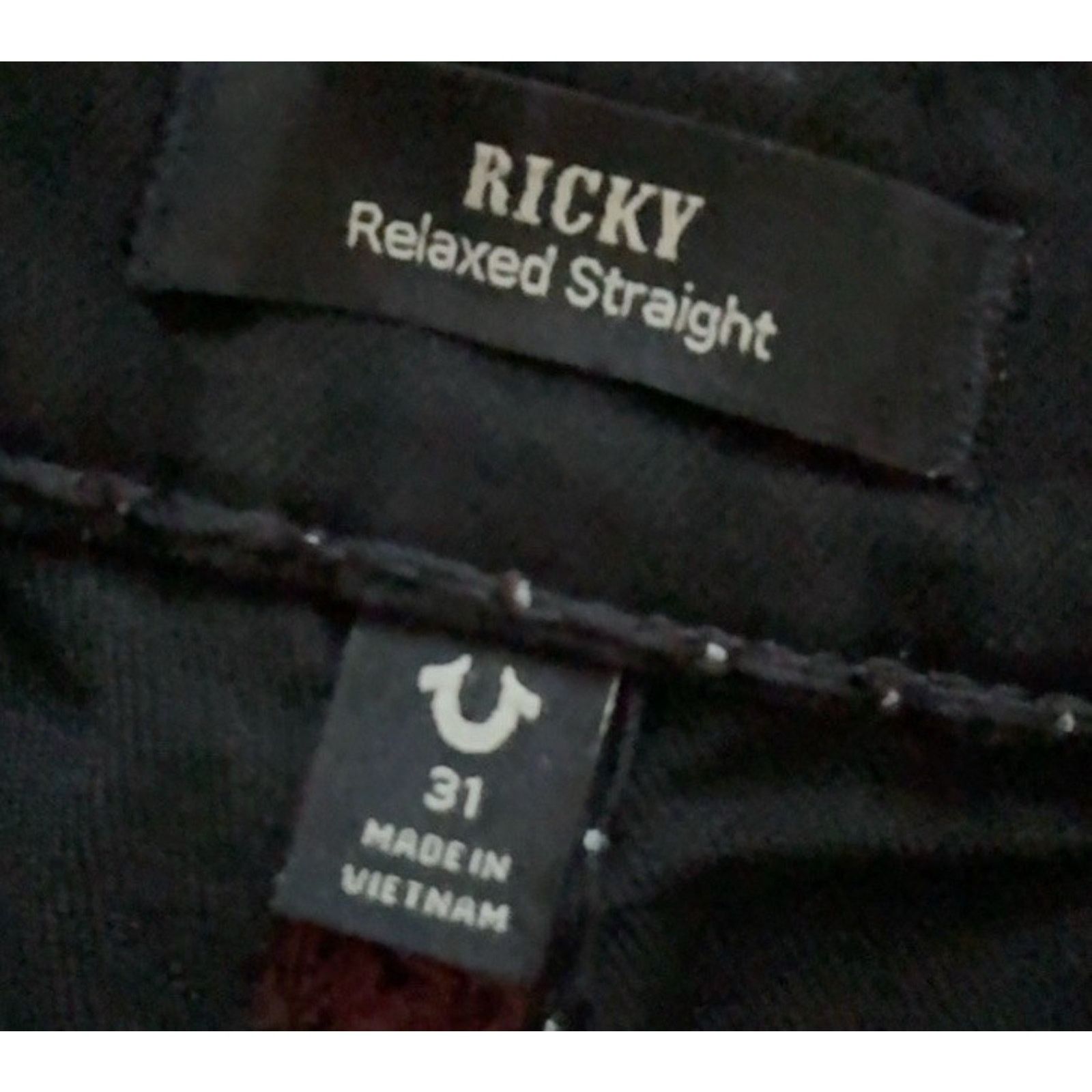 True Religion True Religion Ricky Relaxed Straight Size 31X32 Dark Pocket Size US 31 - 8 Thumbnail