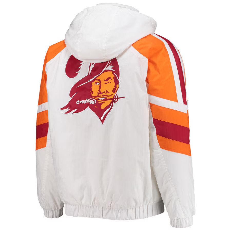 image of Nfl x Starter Tampa Bay Buccaneers Satin Jacket Large White, Men's