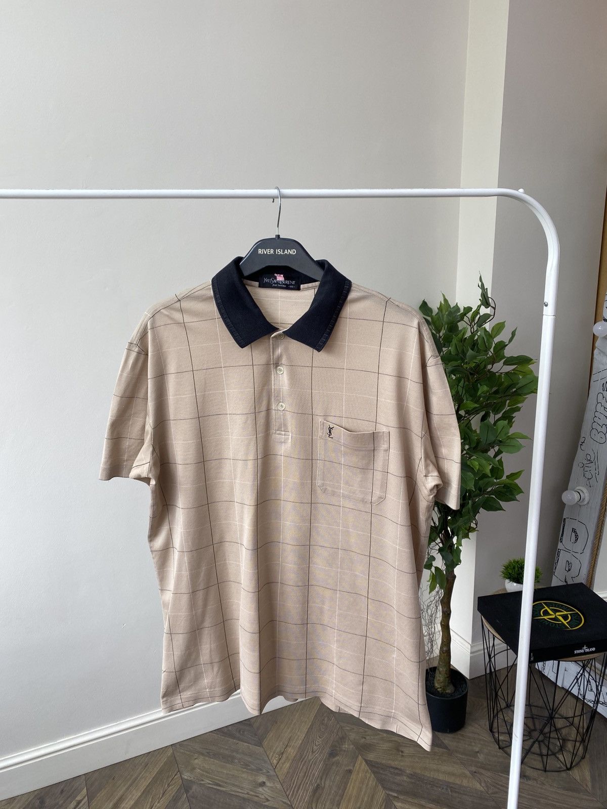Designer × Vintage × Yves Saint Laurent Vintage YSL Yves Saint Laurent Luxury Polo T-shirt Size US L / EU 52-54 / 3 - 4 Thumbnail