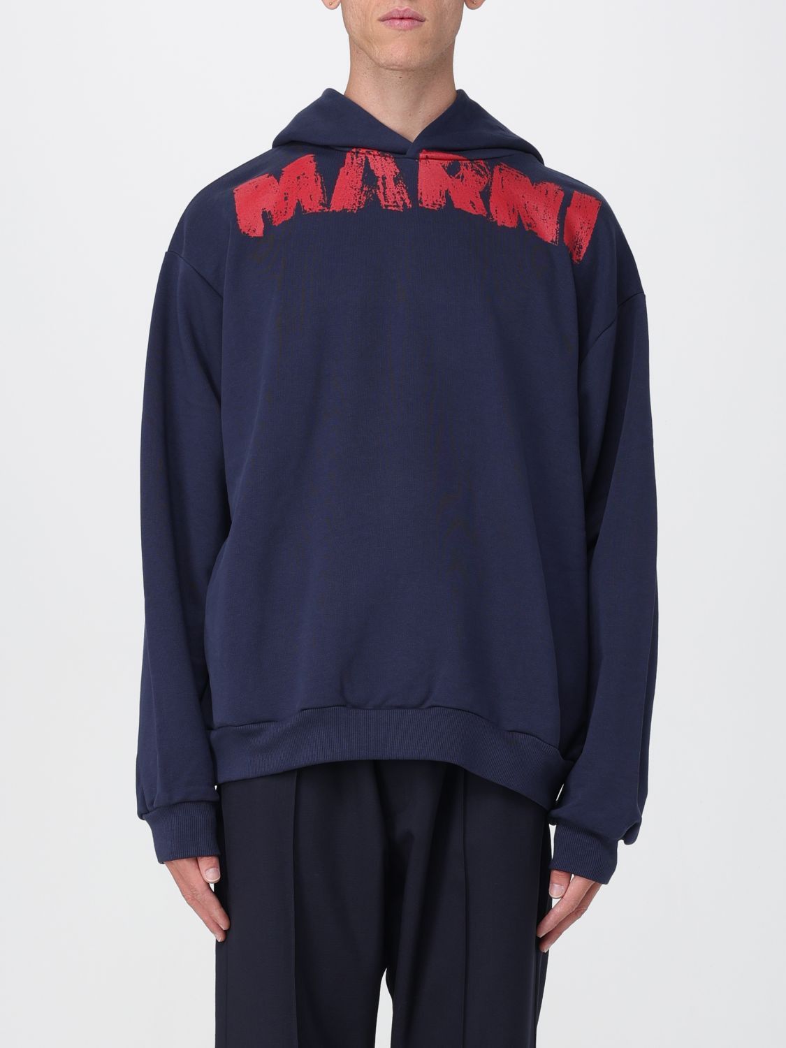 Marni Marni Sweatshirt Men Blue Size US XL / EU 56 / 4 - 1 Thumbnail