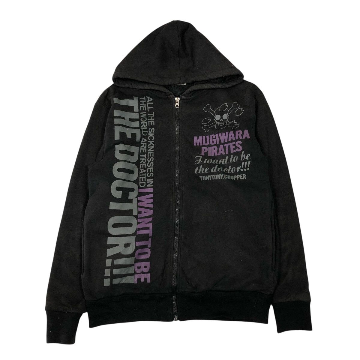 Japanese Brand 📌Cartoon Zipper Hoodie Mugiwara Pirates One Piece Big Logo Size US M / EU 48-50 / 2 - 1 Thumbnail