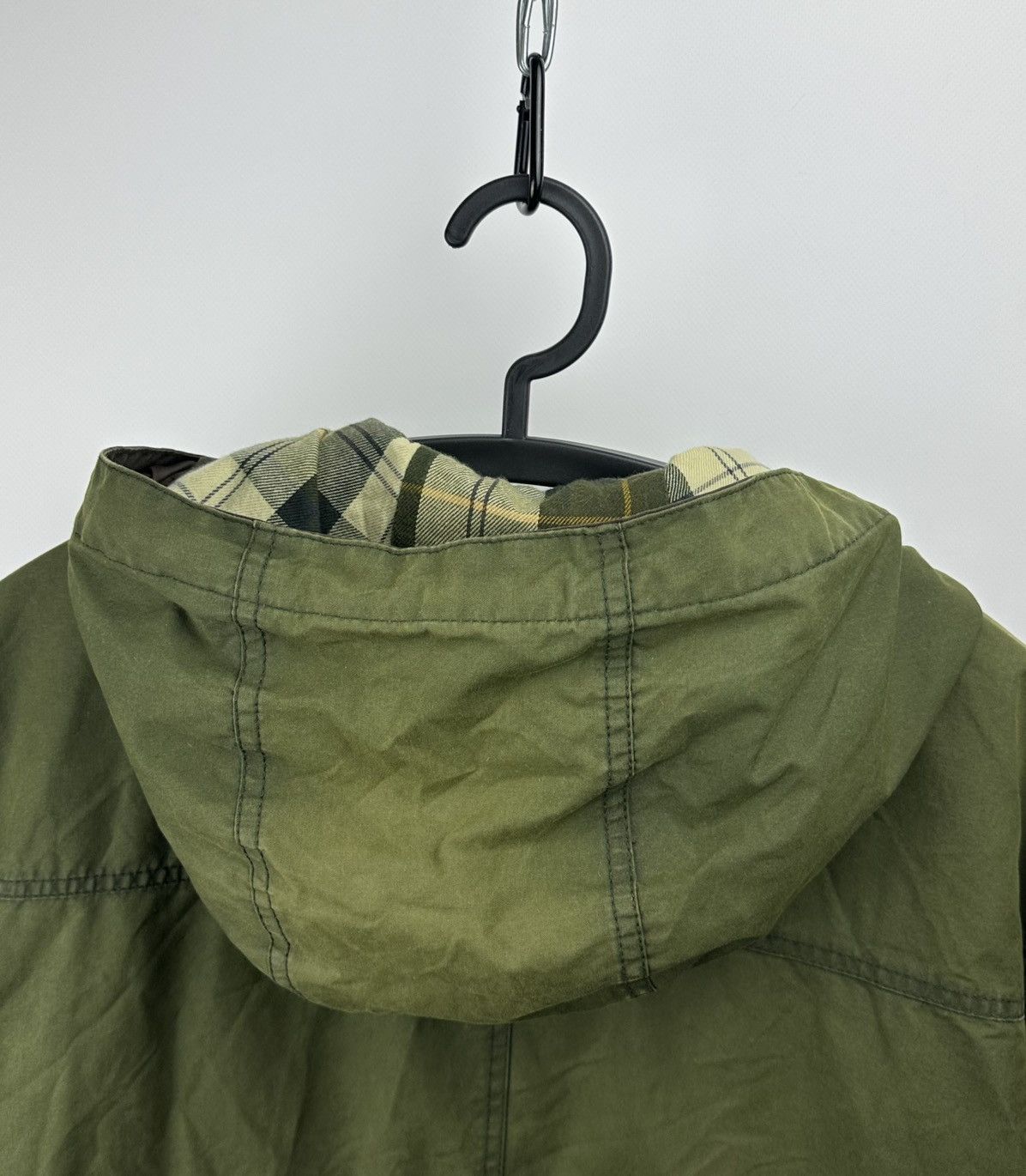 Barbour Barbour Rain Parka Waxed Cotton Green Women’s Jacket UK 12 Size M / US 6-8 / IT 42-44 - 5 Thumbnail