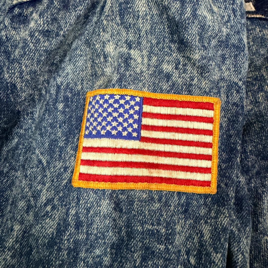 Vintage US AIR FORCE Denime Vintage Jacket Size US L / EU 52-54 / 3 - 11 Thumbnail
