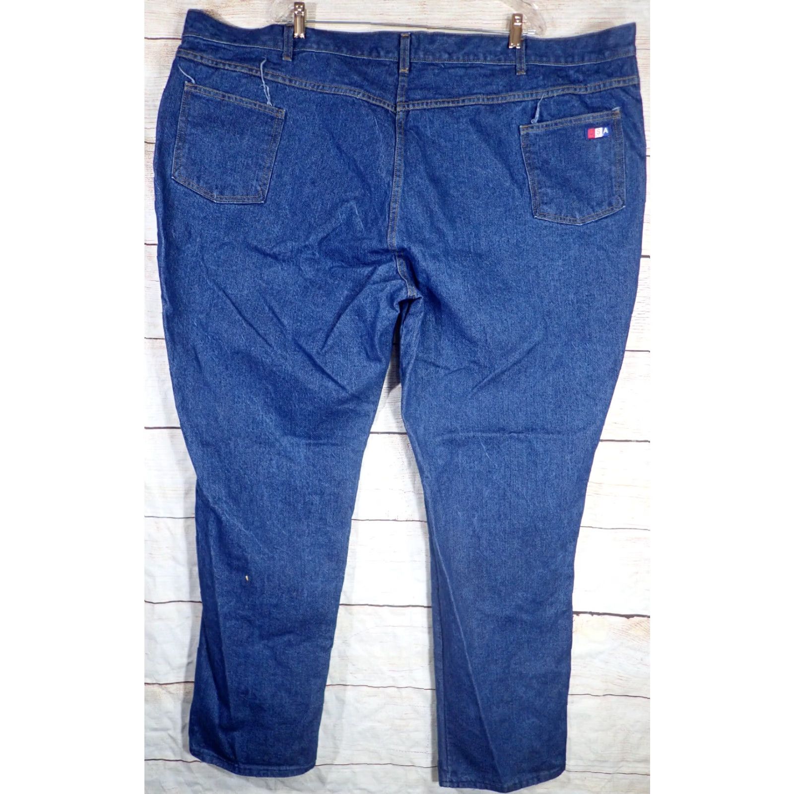 Vintage VINTAGE USA WORKS Jeans 54x36 Heavyweight Denim 5-Pocket Blue 90s USA Made Lot of 2 Mens Size US 38 / EU 54 - 6 Thumbnail
