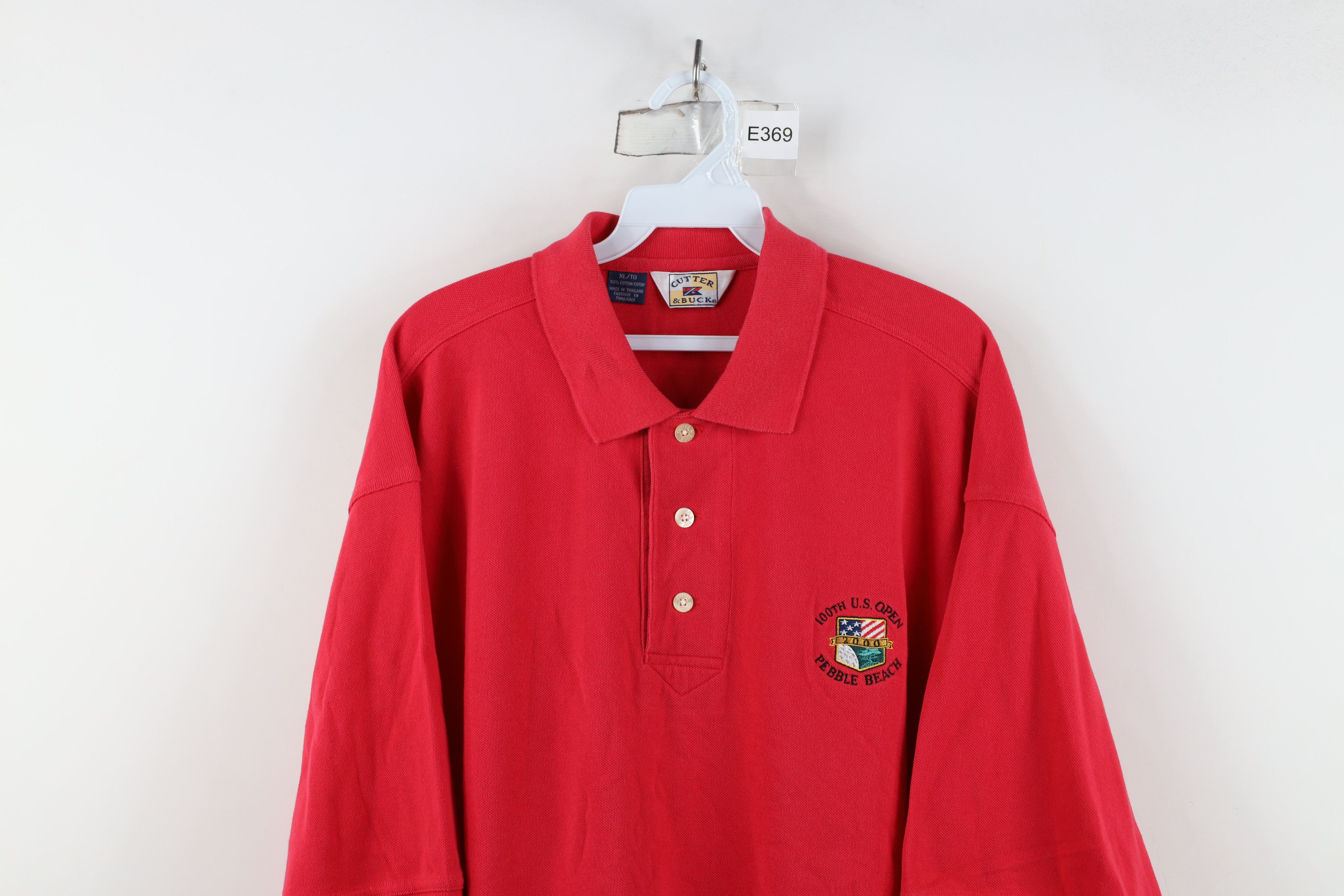 Vintage Vintage Y2K 100th US Open Pebble Beach Golf Polo Shirt Red Size US XL / EU 56 / 4 - 2 Thumbnail