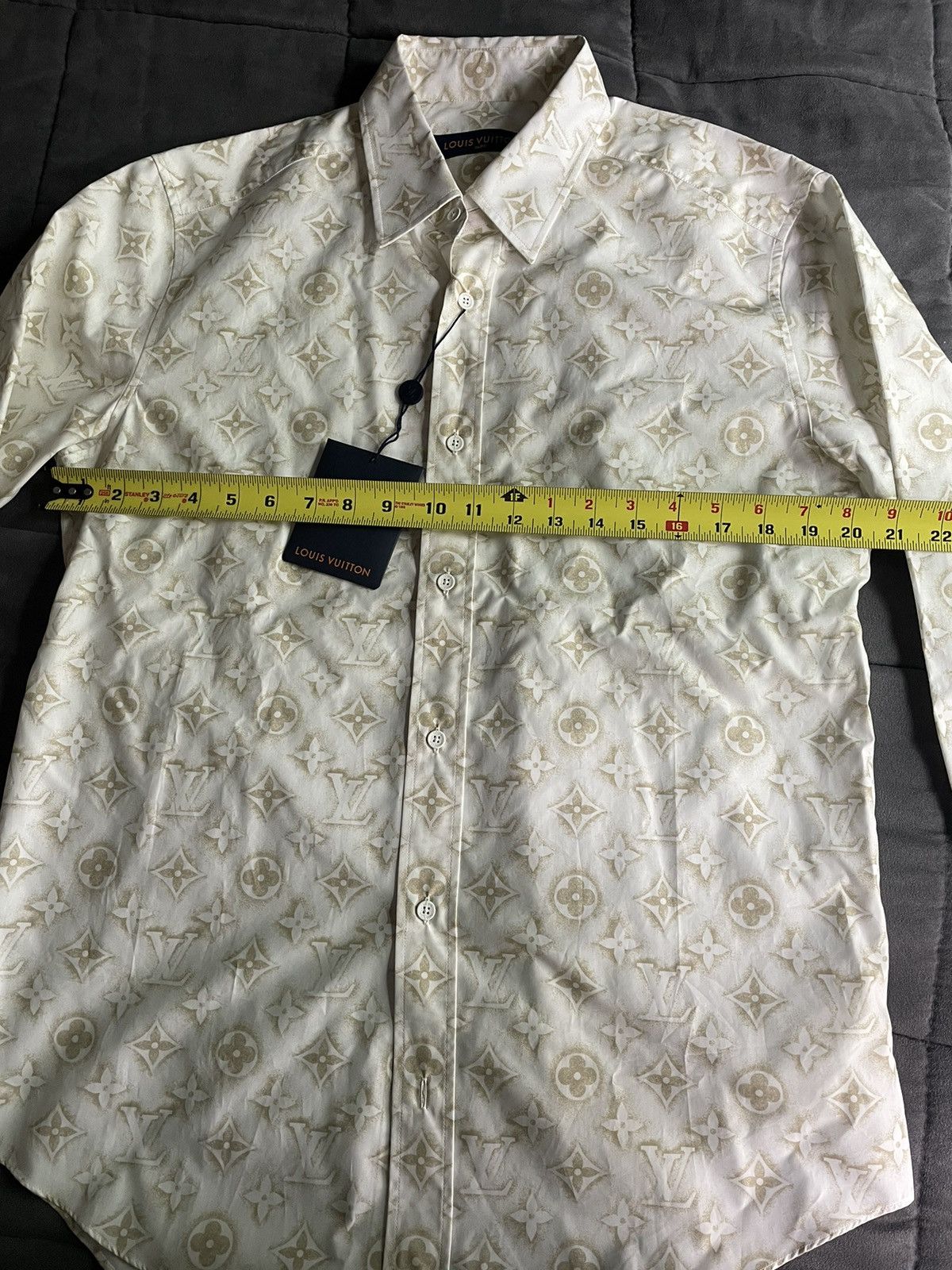 Louis Vuitton Louis Vuitton Sand Monogram Shirt Size US M / EU 48-50 / 2 - 4 Thumbnail