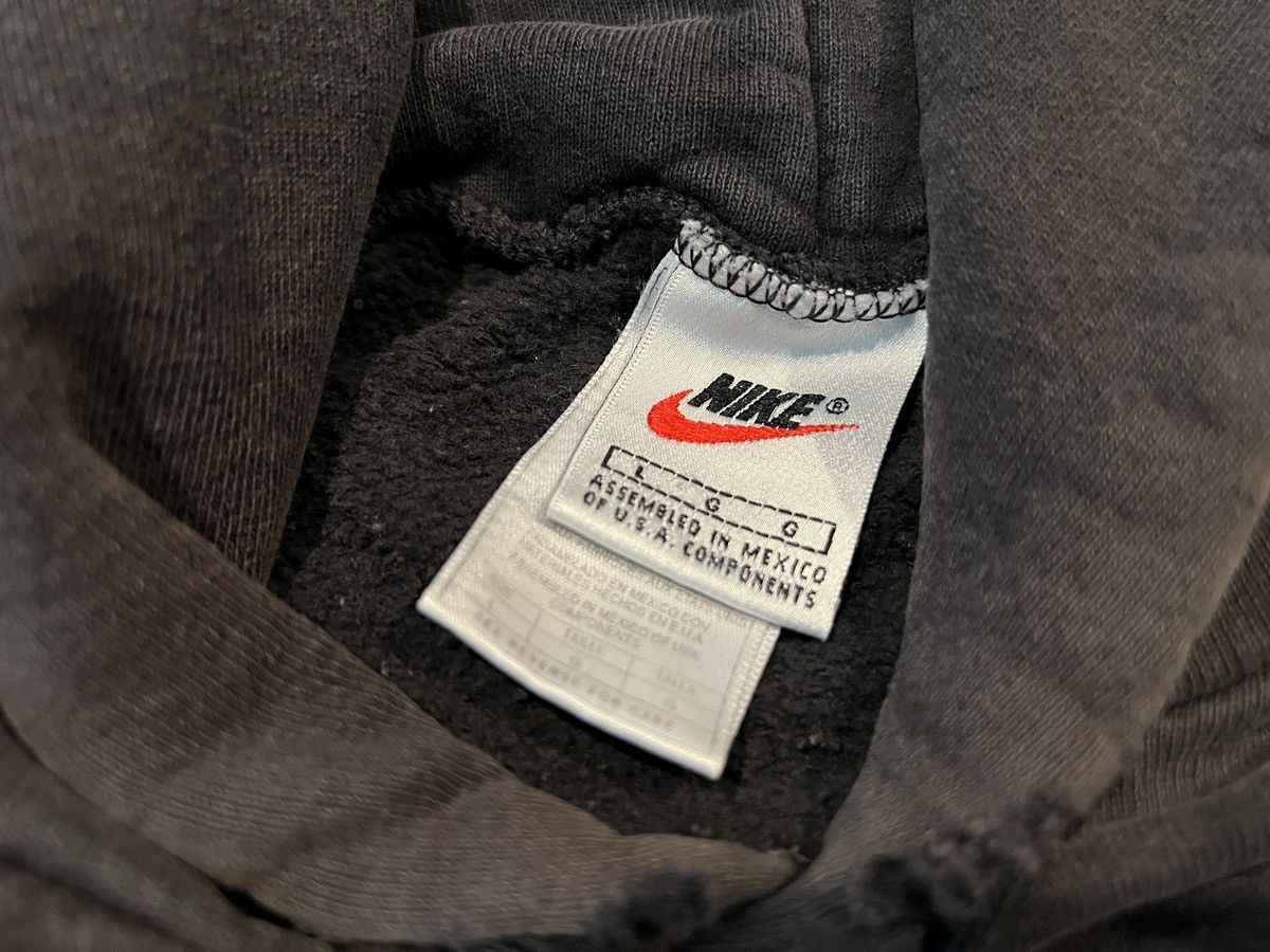 Nike Vintage Nike 90s Hoodie Black Oversized USA Rare Swoosh Size US L / EU 52-54 / 3 - 5 Thumbnail