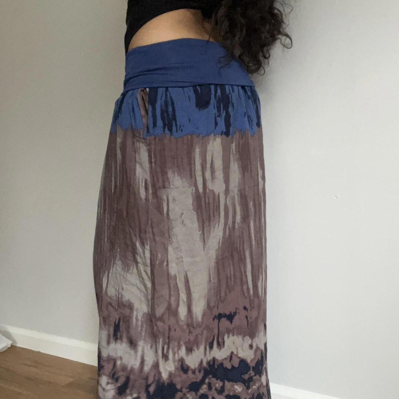 Other Blue and brown maxi skirt #maxiskirt Size 32" / US 10 / IT 46 - 3 Thumbnail