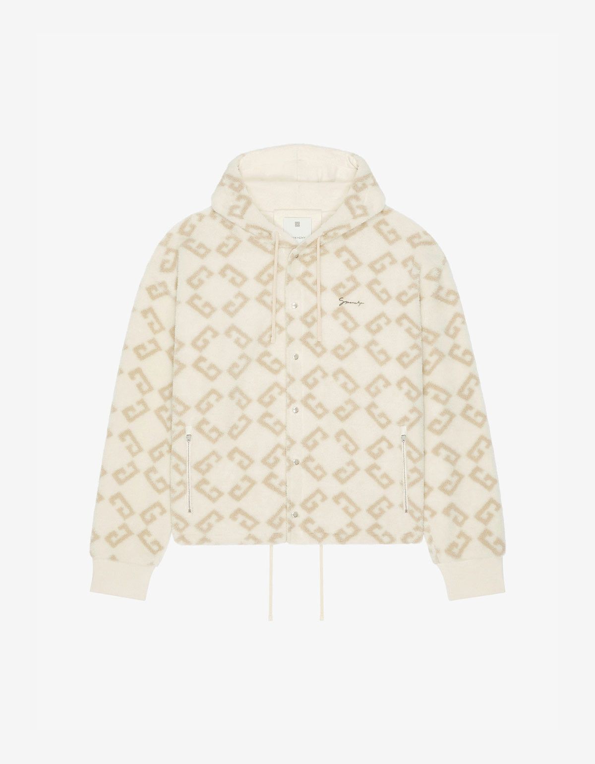 Givenchy Givenchy Natural Monogram 72 Jacquard Hoodie Size US M / EU 48-50 / 2 - 1 Thumbnail