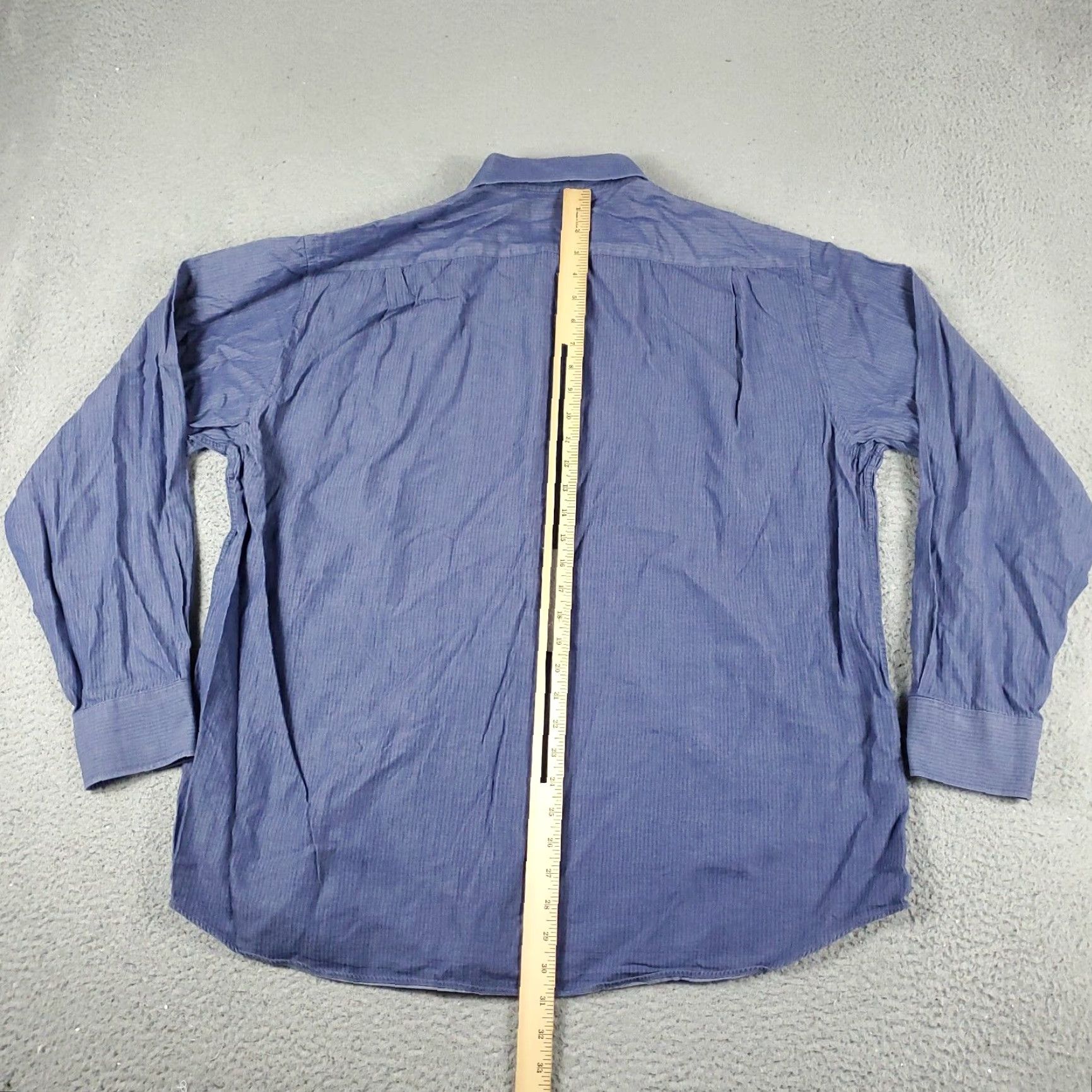 Tommy Hilfiger Tommy Hilfiger Button-Up Shirt Mens 2XL Blue Casual Long Sleeve Regular Fit Size US XXL / EU 58 / 5 - 5 Thumbnail